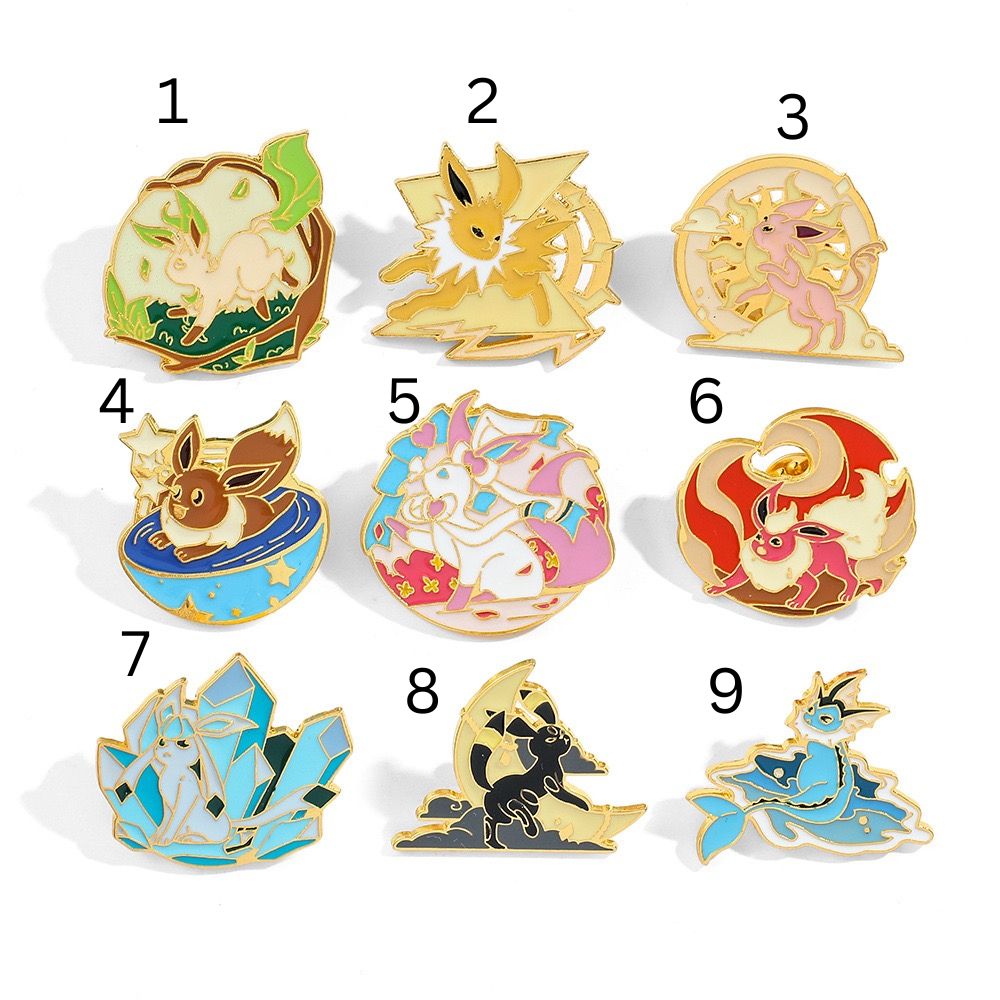 Pokemon Character Enamel Pins
