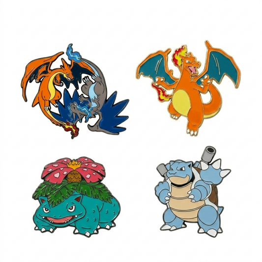 Pokémon Metal Enamel Pins