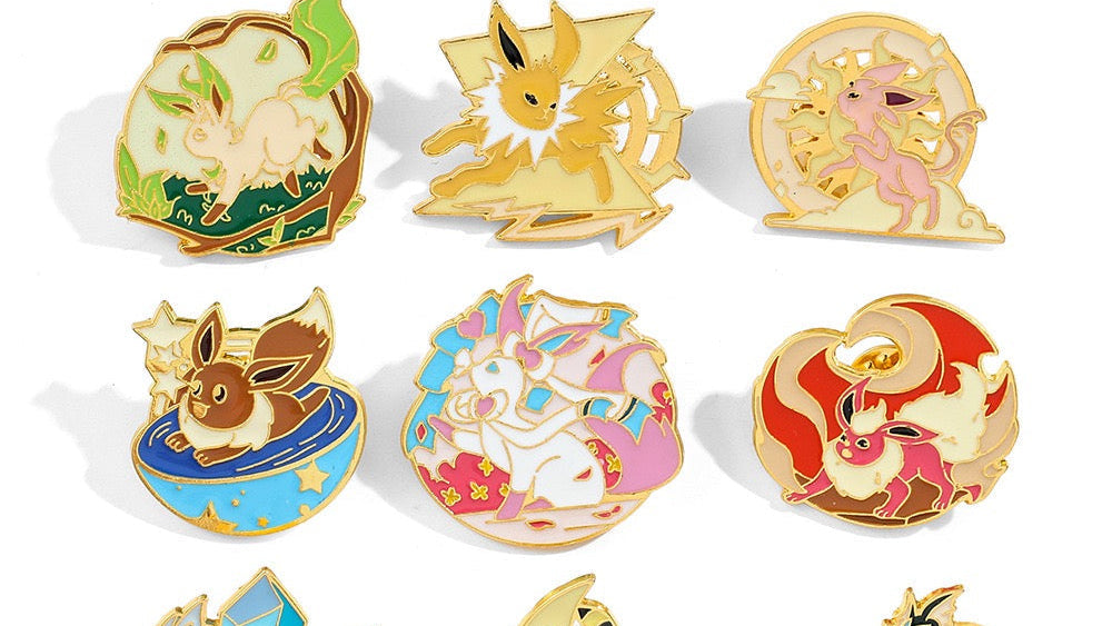 Pokemon Character Enamel Pins