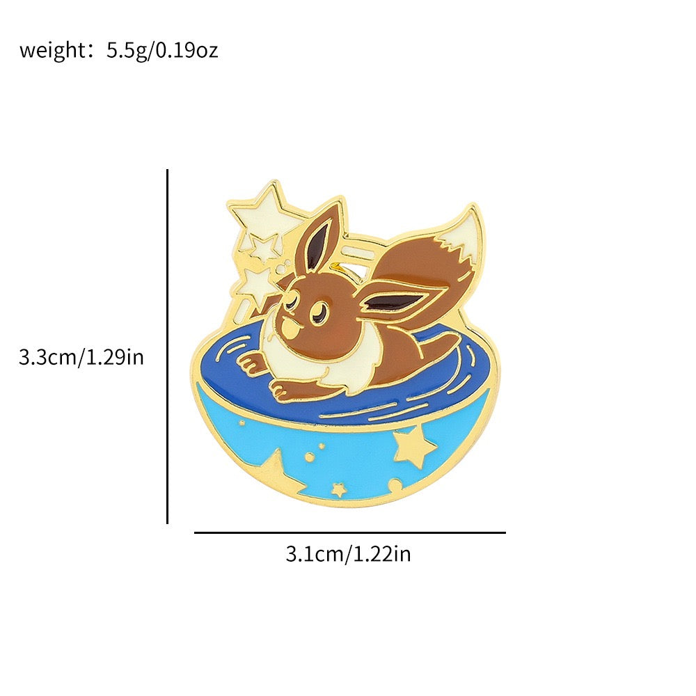 Pokemon Character Enamel Pins