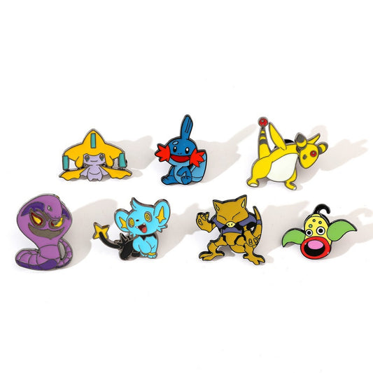 Pokemon Metal Enamel Pins