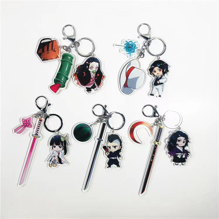 Anime-Inspired Demon Slayer Character Keychains