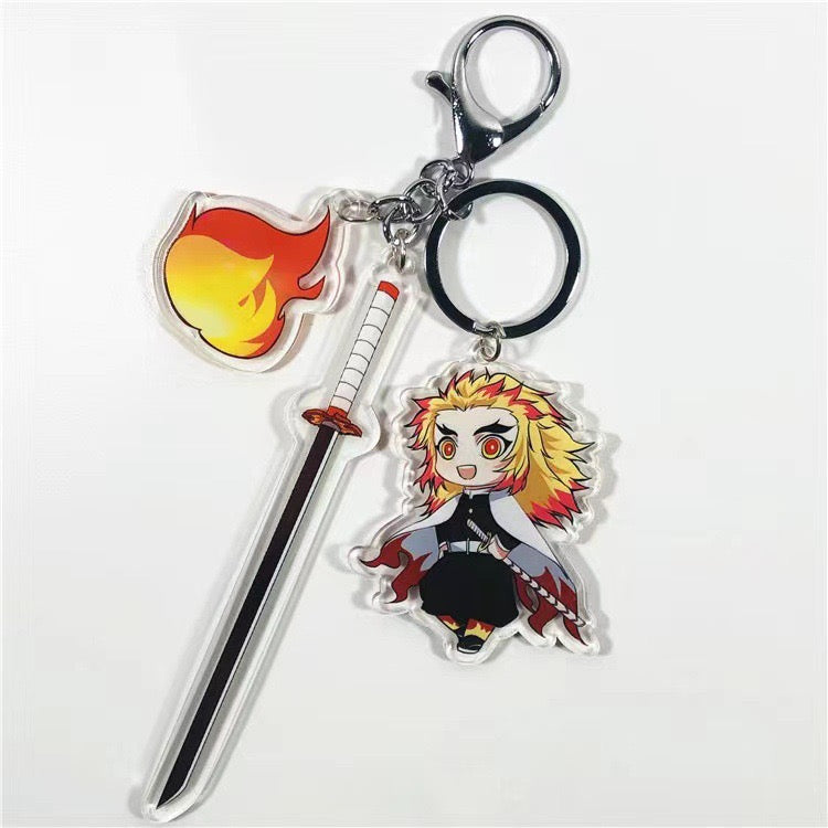 Anime-Inspired Demon Slayer Character Keychains