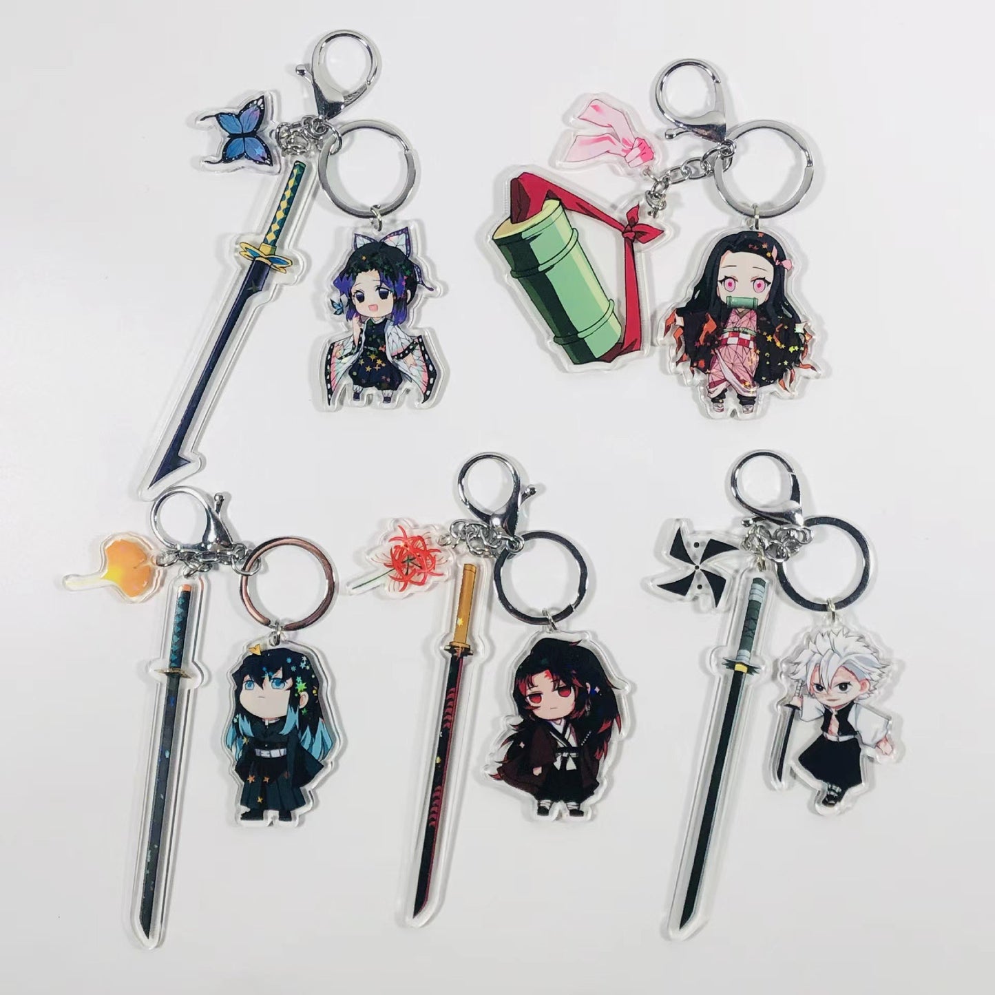 Anime-Inspired Demon Slayer Character Keychains