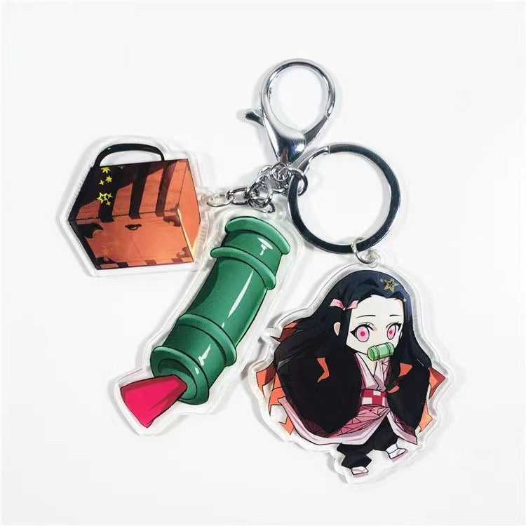 Anime-Inspired Demon Slayer Character Keychains