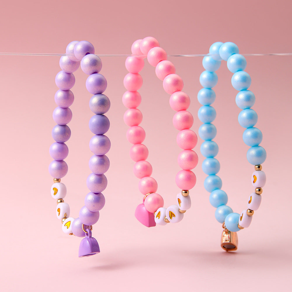 3pcs Beaded Magnetic Heart Bracelet Set – BFF Friendship Jewelry